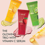 Lakme Blush & Glow Strawberry Facewash, with Vitamin C Serum