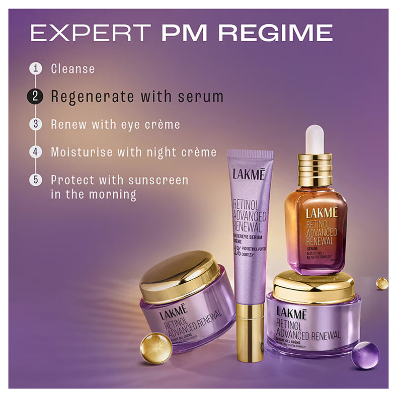Lakme Retinol Advanced Renewal Serum 0.1Per Retinol + 5Per Peptide Complex