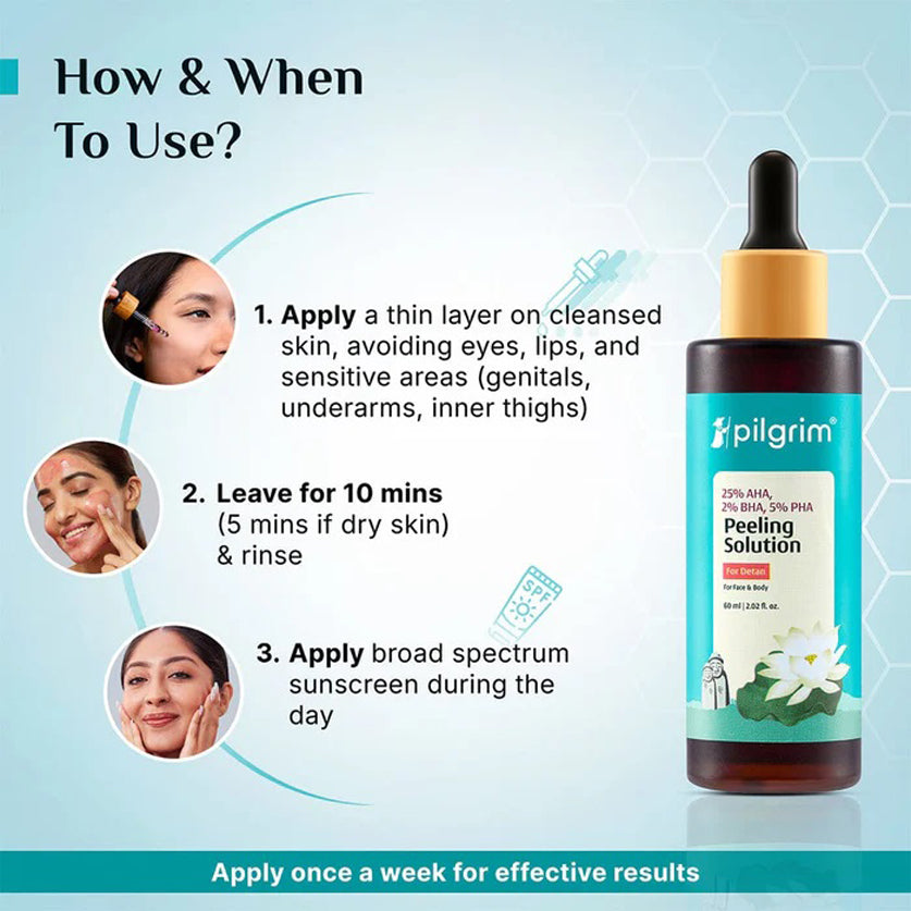 Pilgrim 25 Per Aha 2 Per Bha 5 Per Pha Peeling Solution