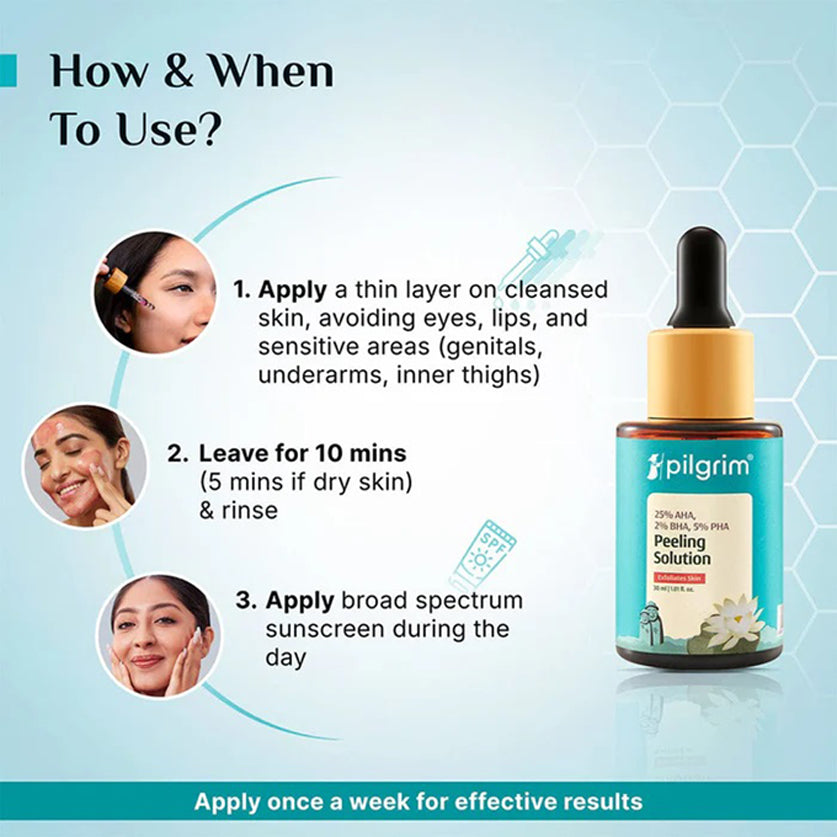 Pilgrim 25 Per Aha 2 Per Bha 5 Per Pha Peeling Solution