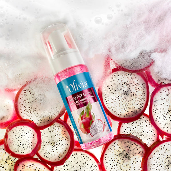 Olivia Healthy Glow Face Cleansing Foam With Dragon Fruit 150ML
