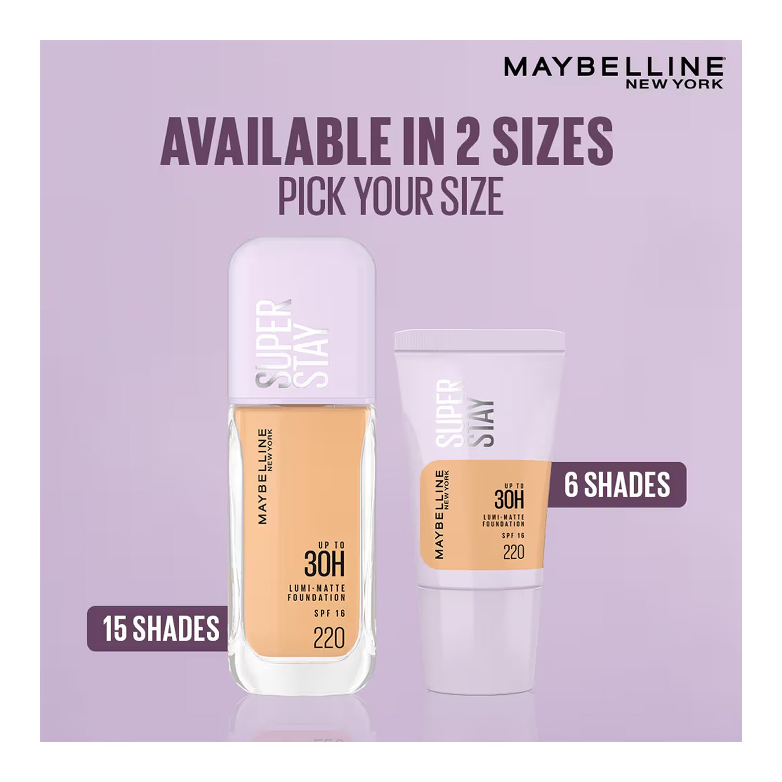 Maybelline Super Stay Lumi Matte Liquid Foundation -18G