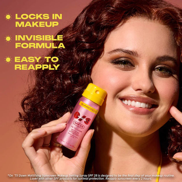 One Size SPF 28 On Til Dawn Mattifying Sunscreen Makeup Setting Spray