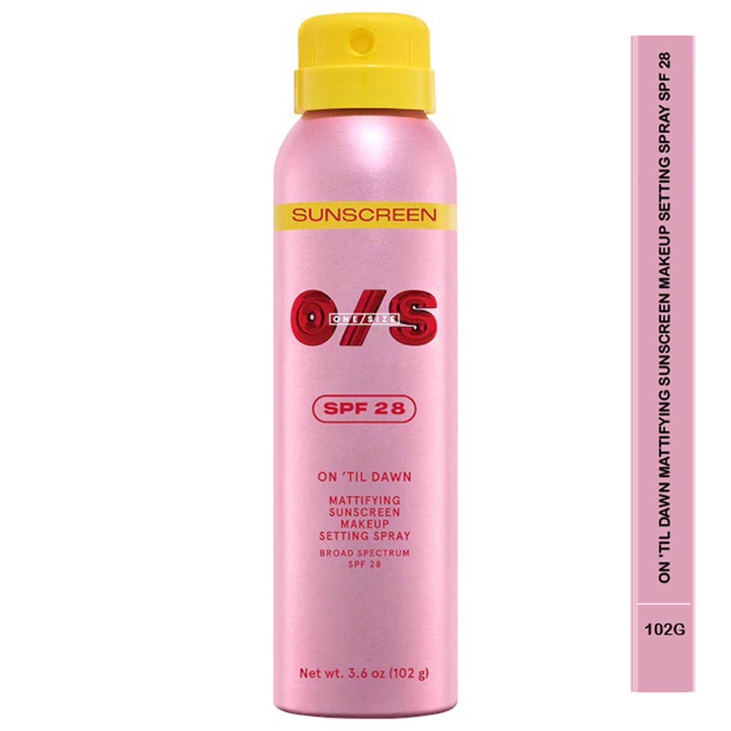 One Size SPF 28 On Til Dawn Mattifying Sunscreen Makeup Setting Spray