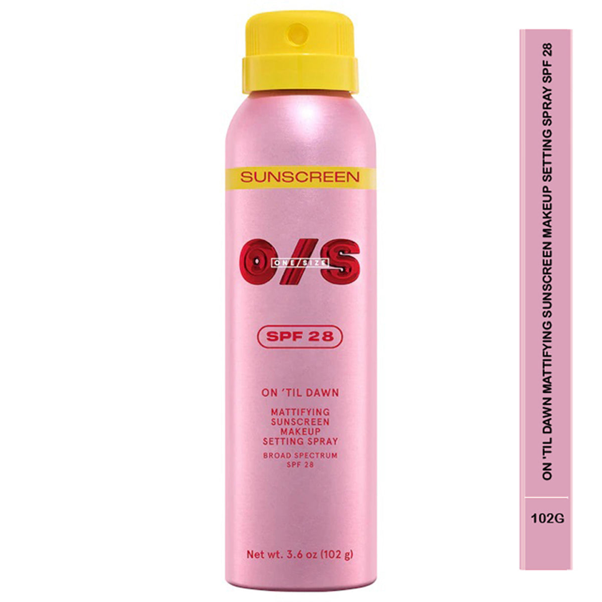 One Size SPF 28 On Til Dawn Mattifying Sunscreen Makeup Setting Spray