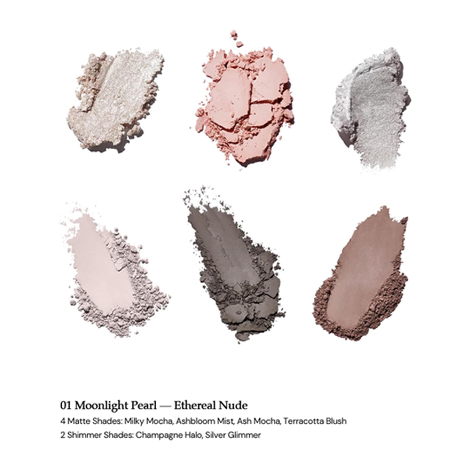 Flower Knows Shells Jewel Collection 6-Color Eyeshadow Palette