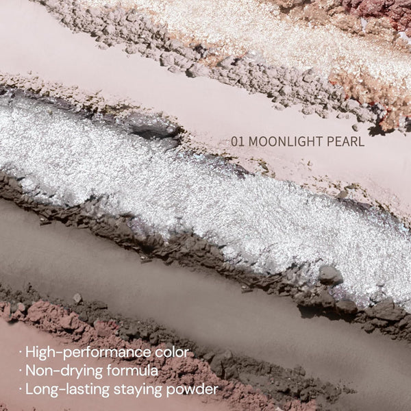Flower Knows Shells Jewel Collection 6-Color Eyeshadow Palette