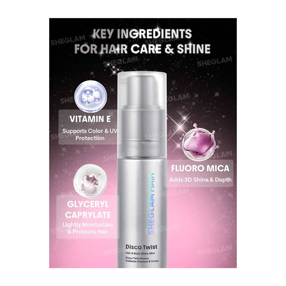 Sheglam Disco Twist Hair & Body Glitter Mist 10g