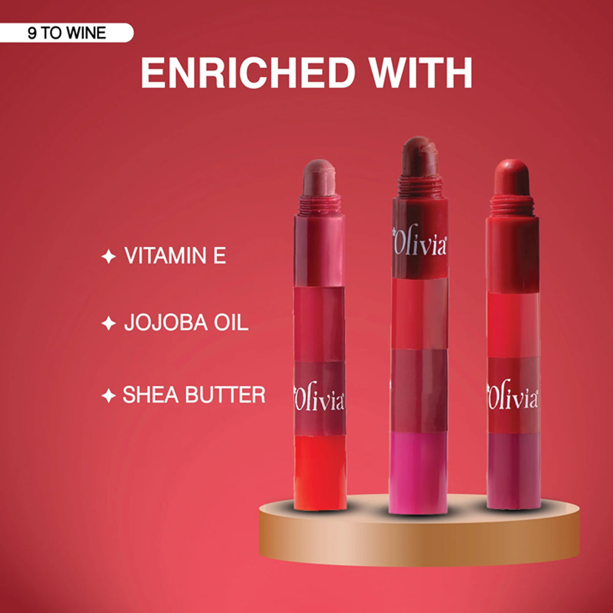 Olivia Pocket Glam Lip Color Stack 6G