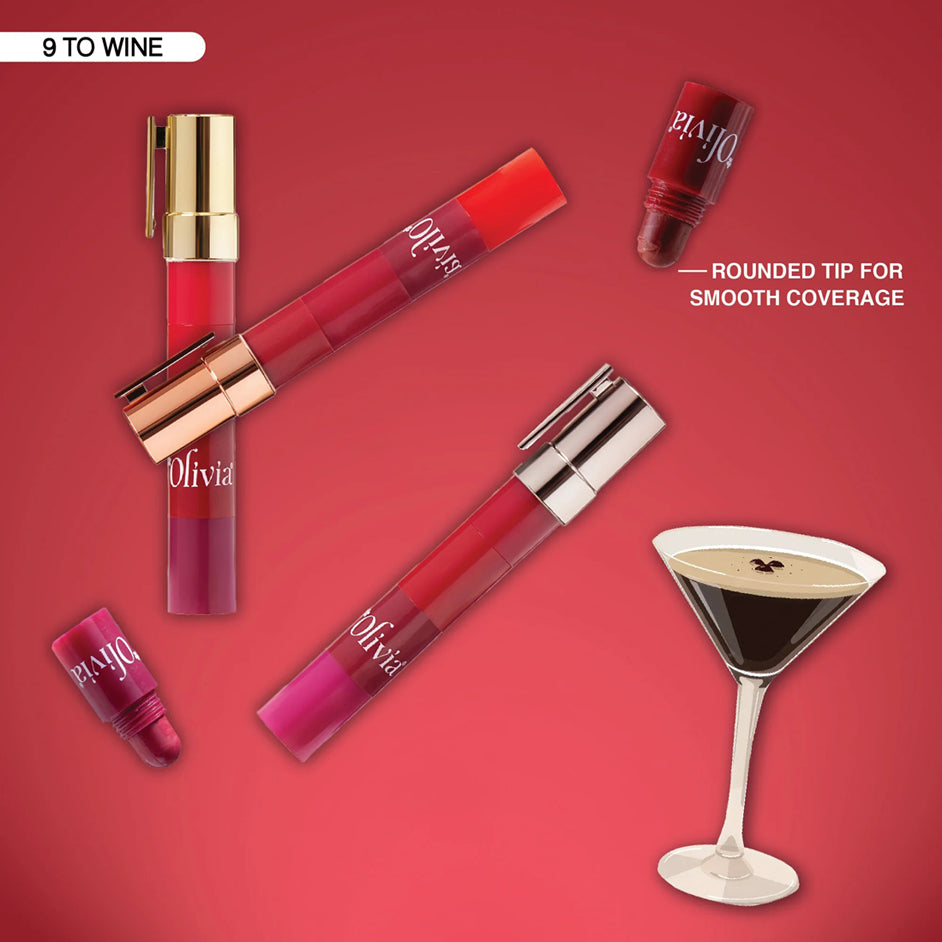 Olivia Pocket Glam Lip Color Stack 6G