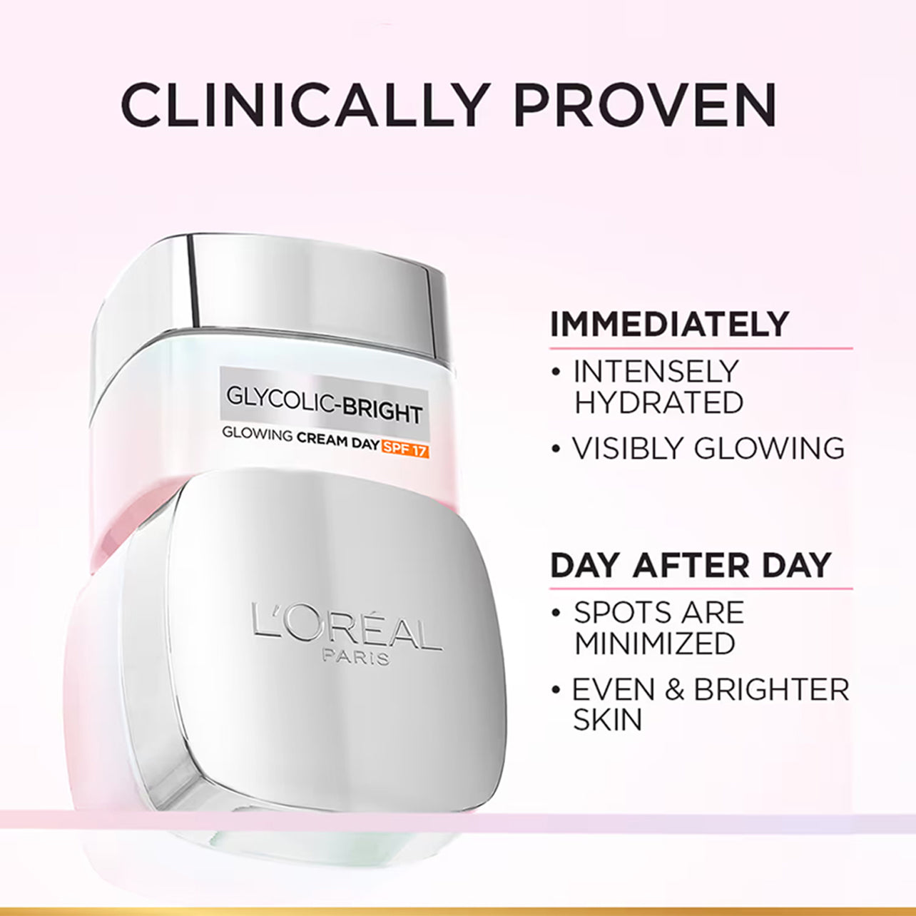 Loreal Glycolic Day Cream + Night Cream+Serum 50+50+30ML