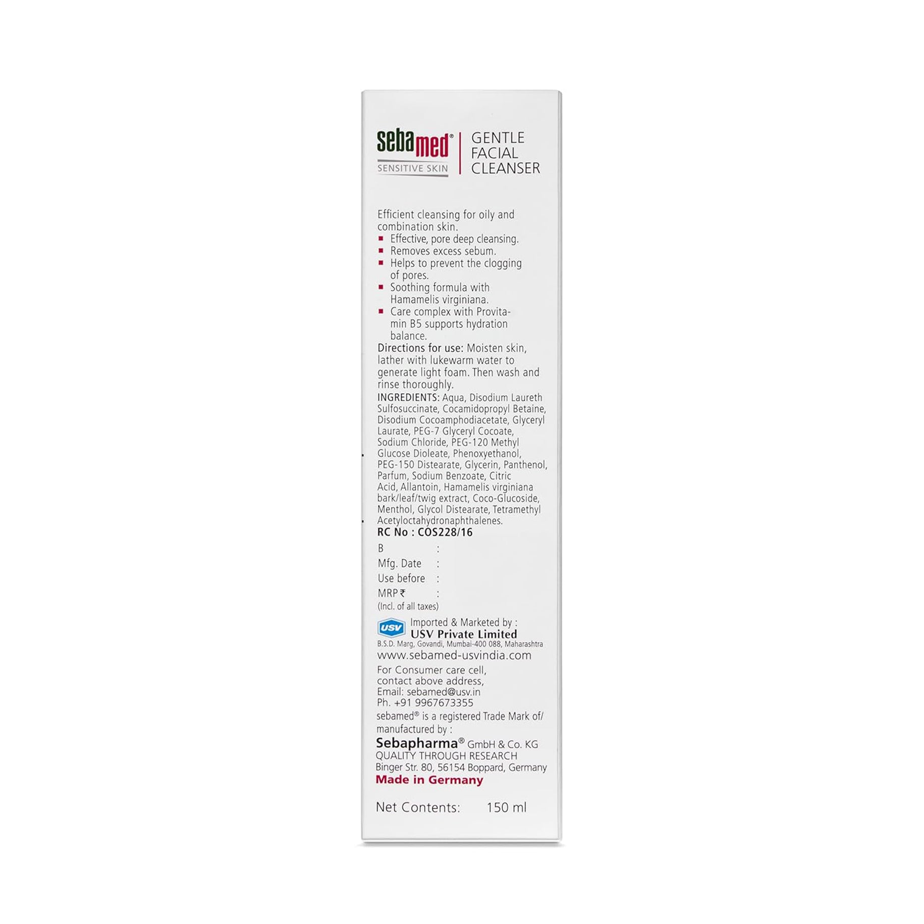 Sebamed Gentle Facial Cleanser