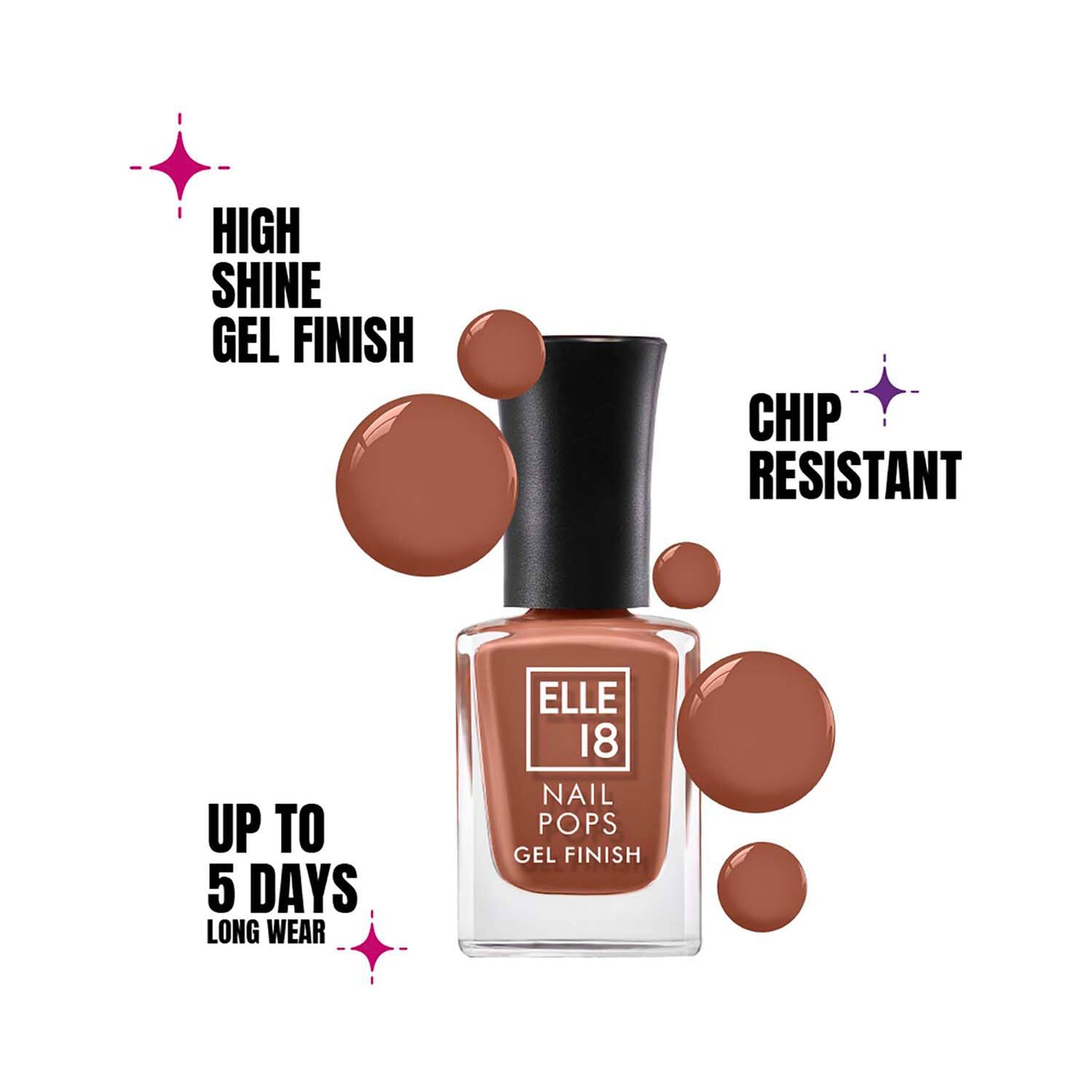 Lakme Elle 18 Nail Pop Gel Finish 10ML