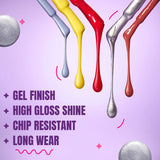 Lakme Elle 18 Nail Pop Gel Finish 10ML