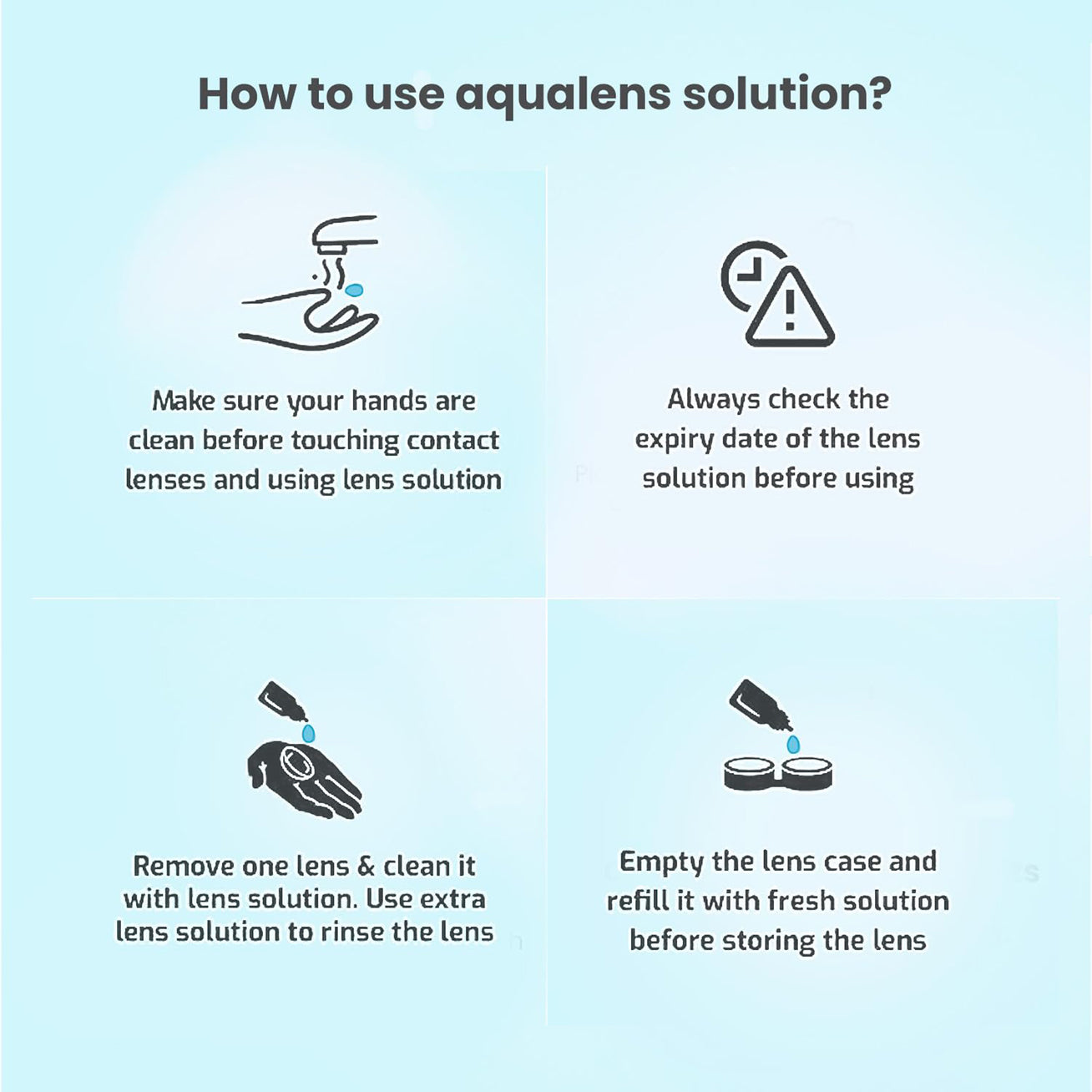 Aqua Lens Comfart Solution (Lens Case Inside)