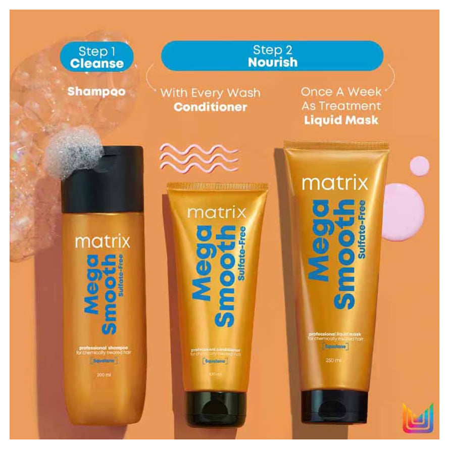Matrix Mega Smooth Sulfate Free Shampoo Squalana