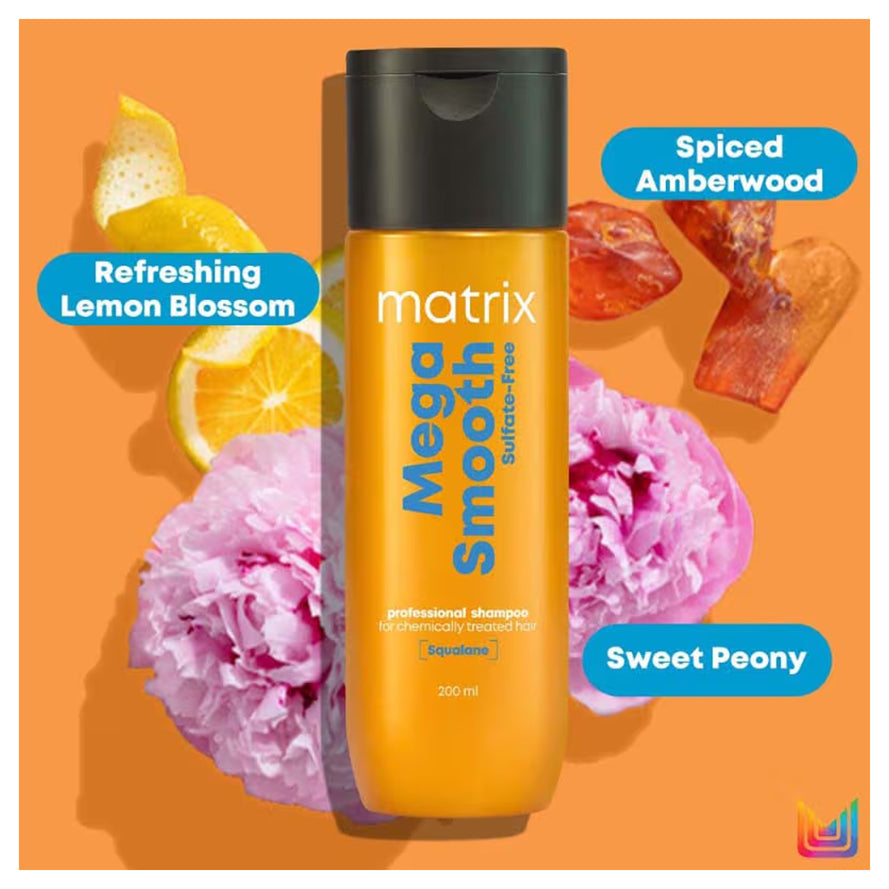 Matrix Mega Smooth Sulfate Free Shampoo Squalana