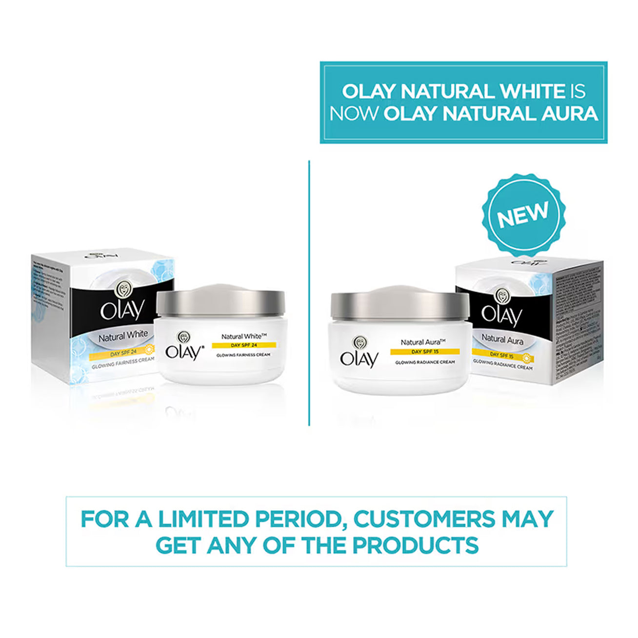 Olay Natural Aura Day Cream With Spf 15 Glowing Radiance Cream