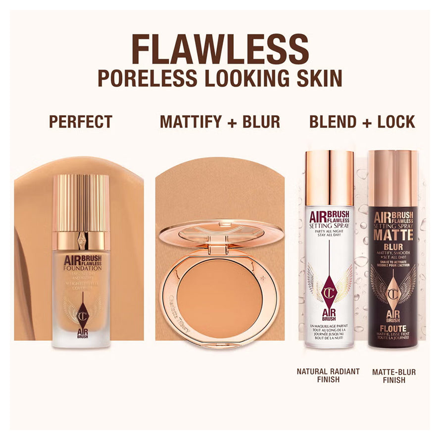 Charlotte Tilbury Air Brush Flawless Blurring Foundation 30ml (New)