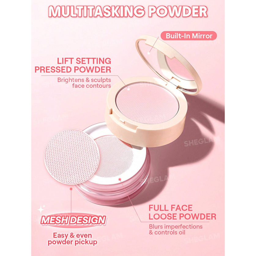 Sheglam Insta - Ready Ultra - Fine Blur & Lift Setting Powder Duo 7*2g