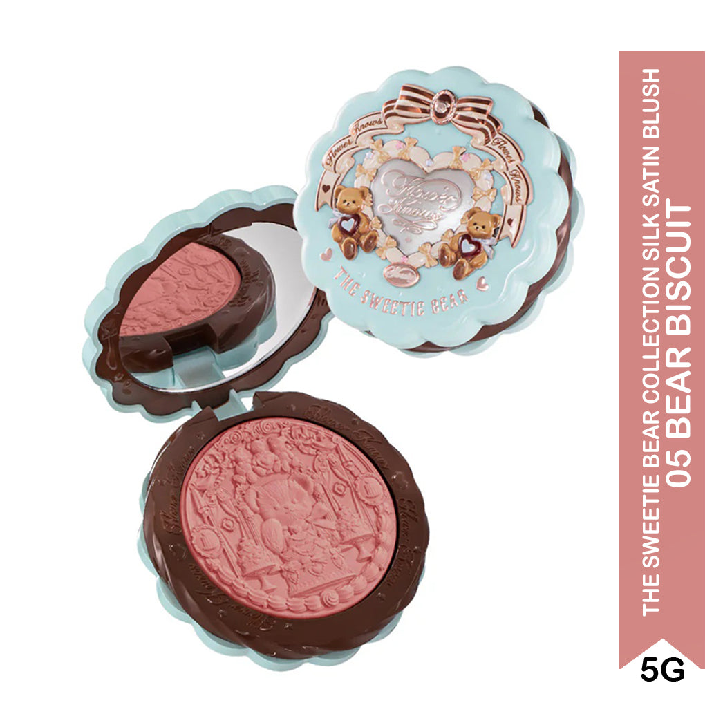 Flower Knows The Sweetie Bear Collection Silk Satin Blush 5g