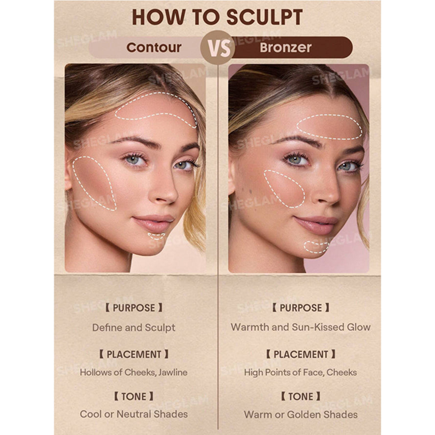 Sheglam Buttery Buff Contour & Bronzer Stick 6g
