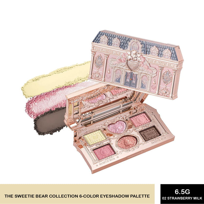 Flower Knows The Sweetie Bear Collection 6-Color Eyeshadow Palette 6.5g
