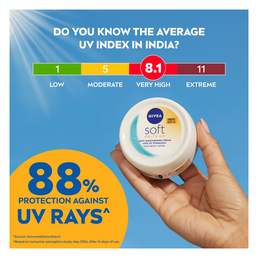 Nivea Soft Daily UV Light Moisturising Cream