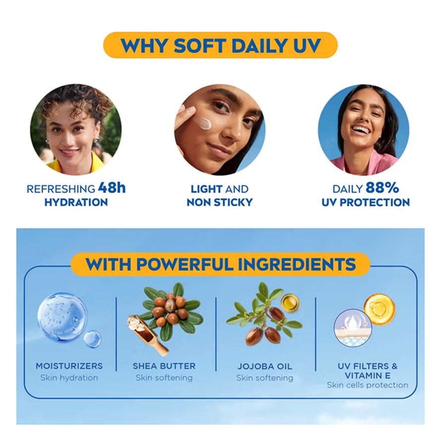 Nivea Soft Daily UV Light Moisturising Cream