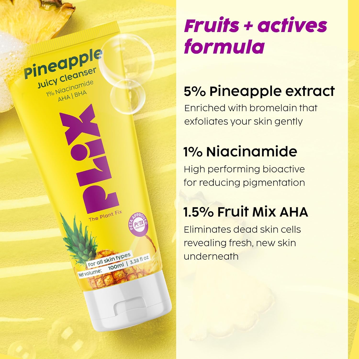 Plix Pineapple De-Pigmentation Juicy Cleanser