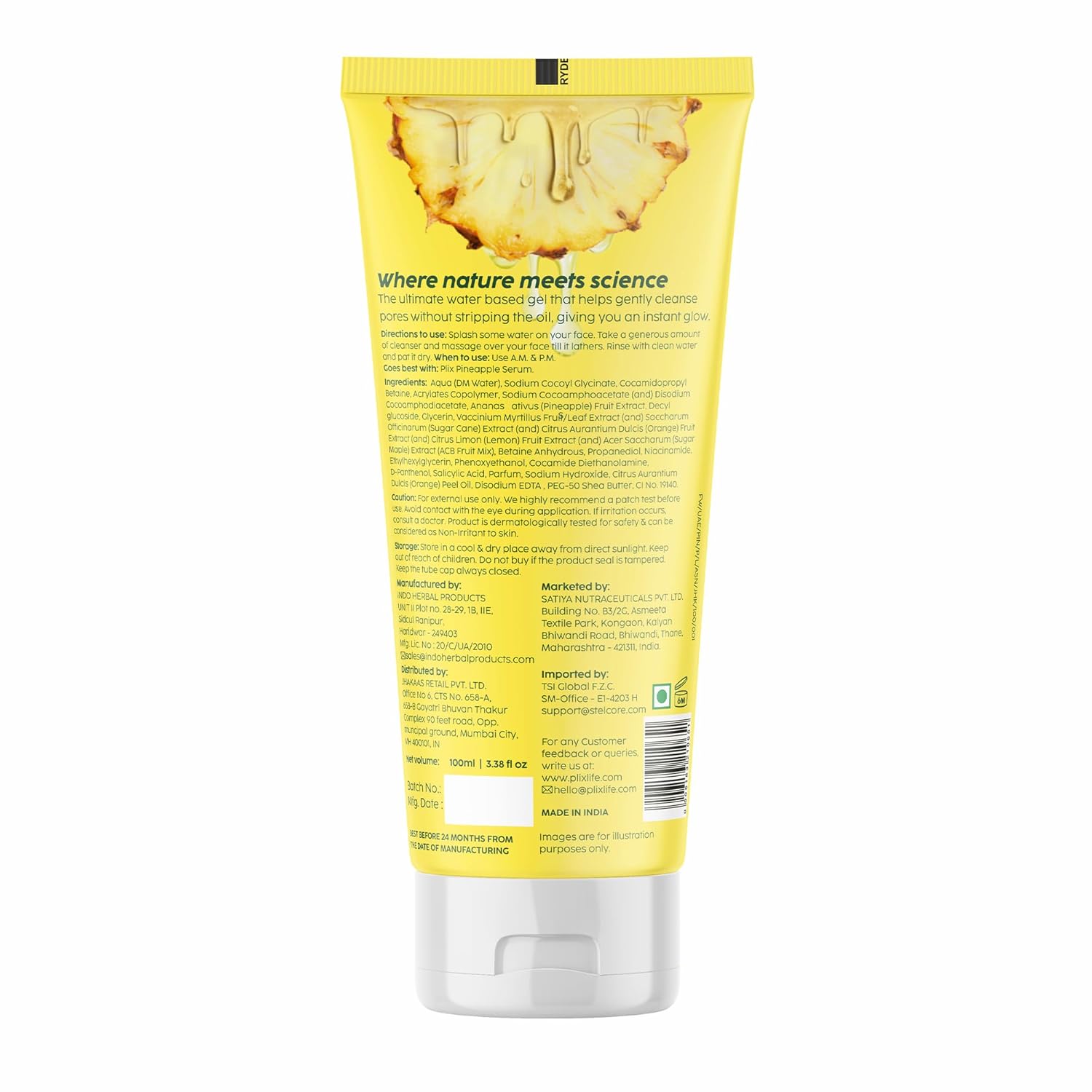 Plix Pineapple De-Pigmentation Juicy Cleanser