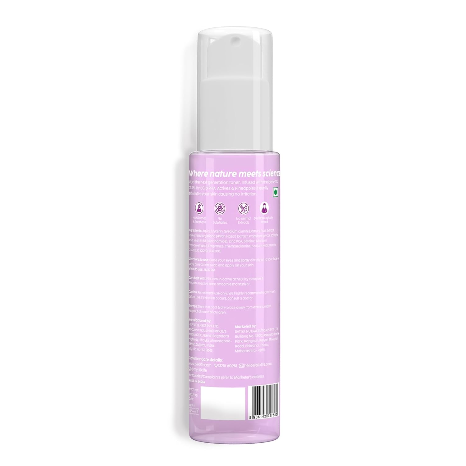 Plix Jamun Clarifying Fruity Toner for Pore Refining & Reducing Acne