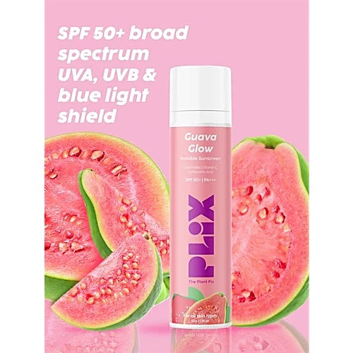 Plix Guava Glow Invisible Sunscreen
