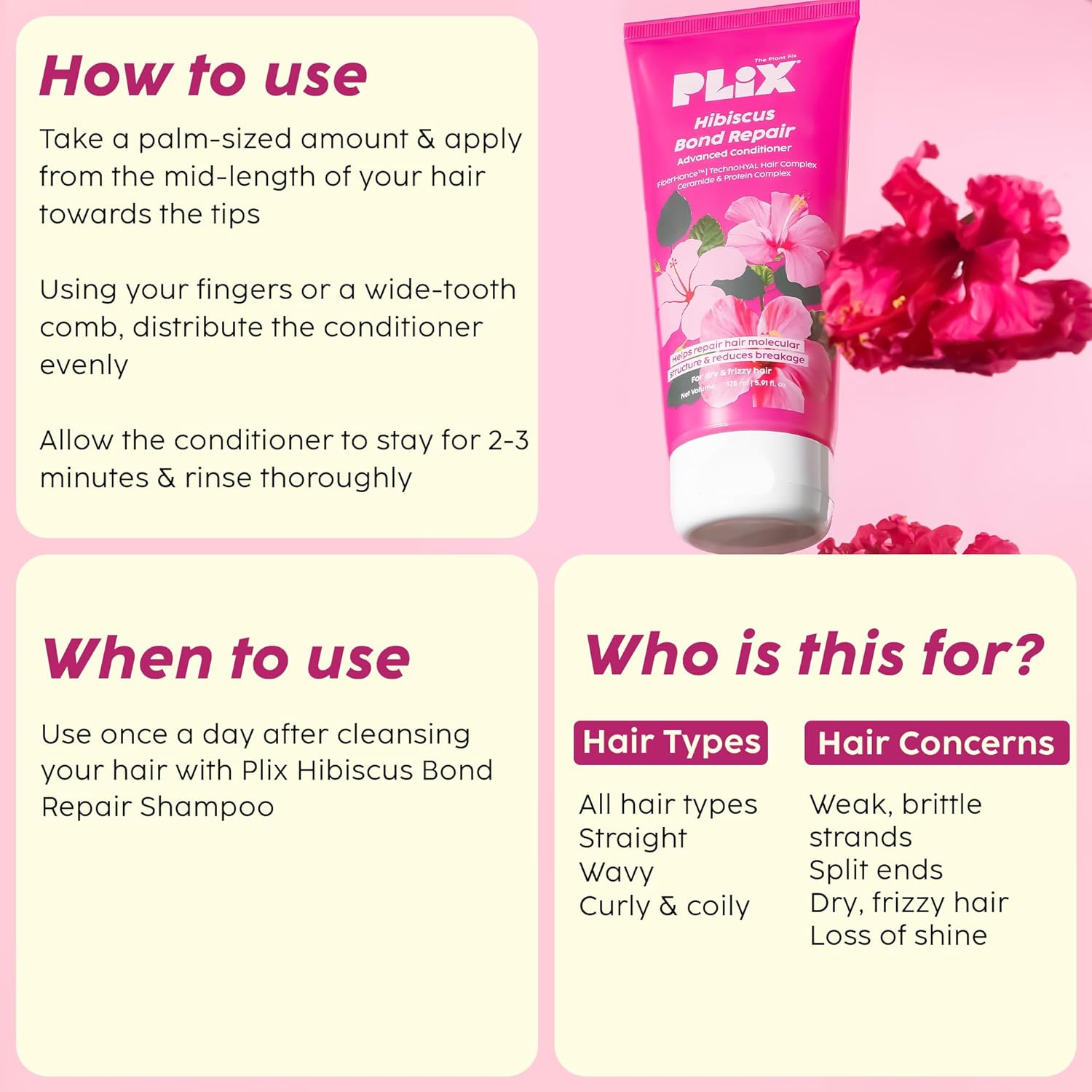 Plix Hibiscus Bond Repair Advanced Conditioner