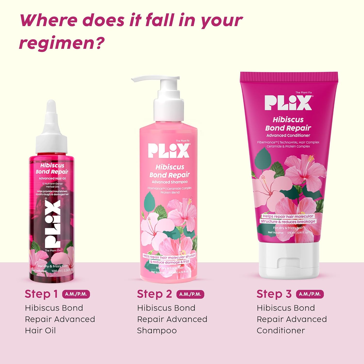 Plix Hibiscus Bond Repair Advanced Hair oil