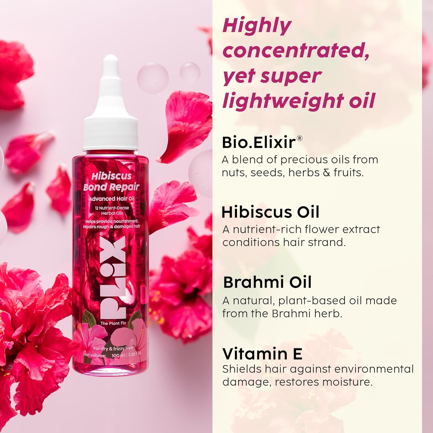 Plix Hibiscus Bond Repair Advanced Hair oil