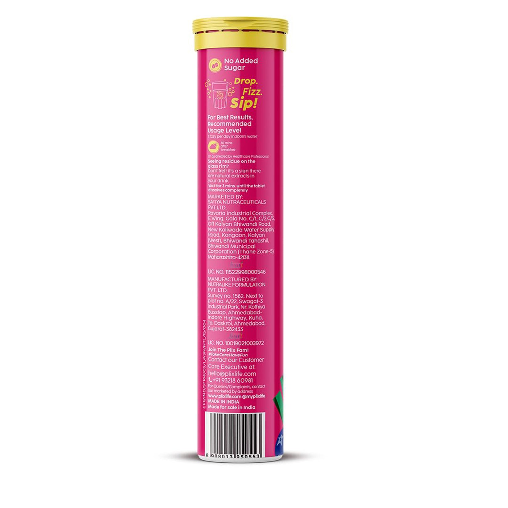 Plix Glowy Skin Bubbly Efferverscent 500Mg L-Gluathione