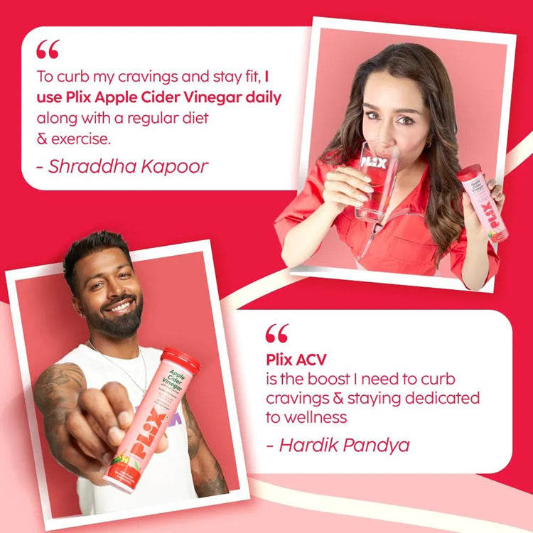 Plix Apple Cider Vinegar With The Mother Bubbly Effervescent 15Tablets