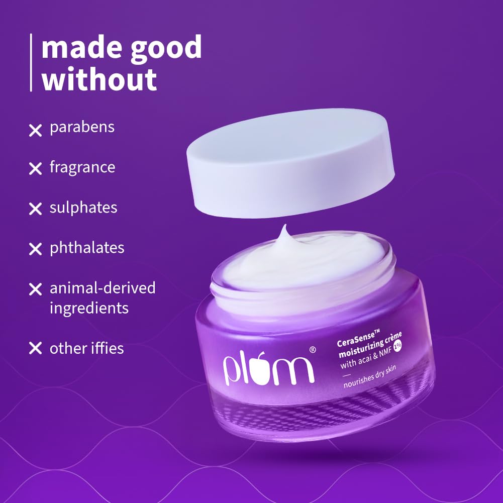 Plum Cerasense Moisturizing Creme for Instant Barrier Repair & 72-Hr Moisturization