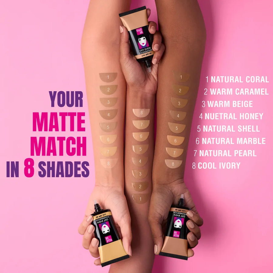 Lakme Elle18 Get Even Fondation With Spf 40 27ML