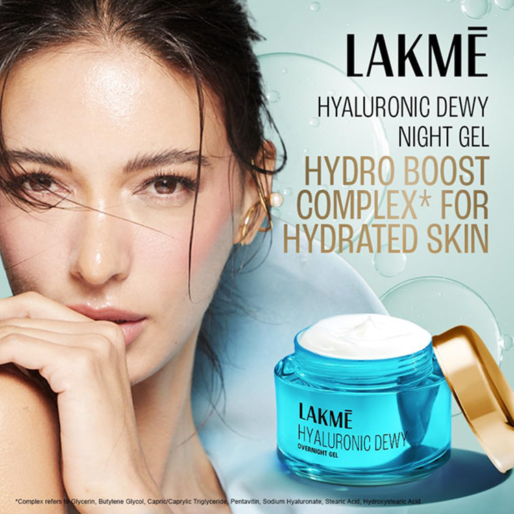 Lakme Hyaluronic Dewy Overnight Gel with Hyaluronic Acid