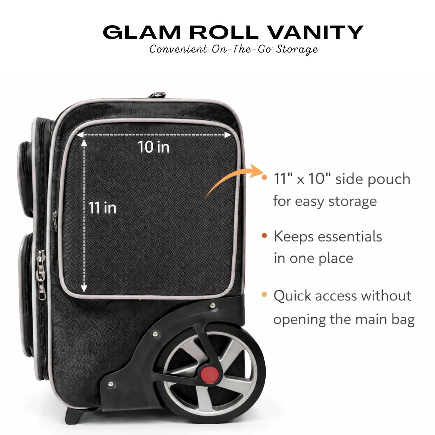 Makeup Vanity Bag Big Roll Weels Sbc 11001