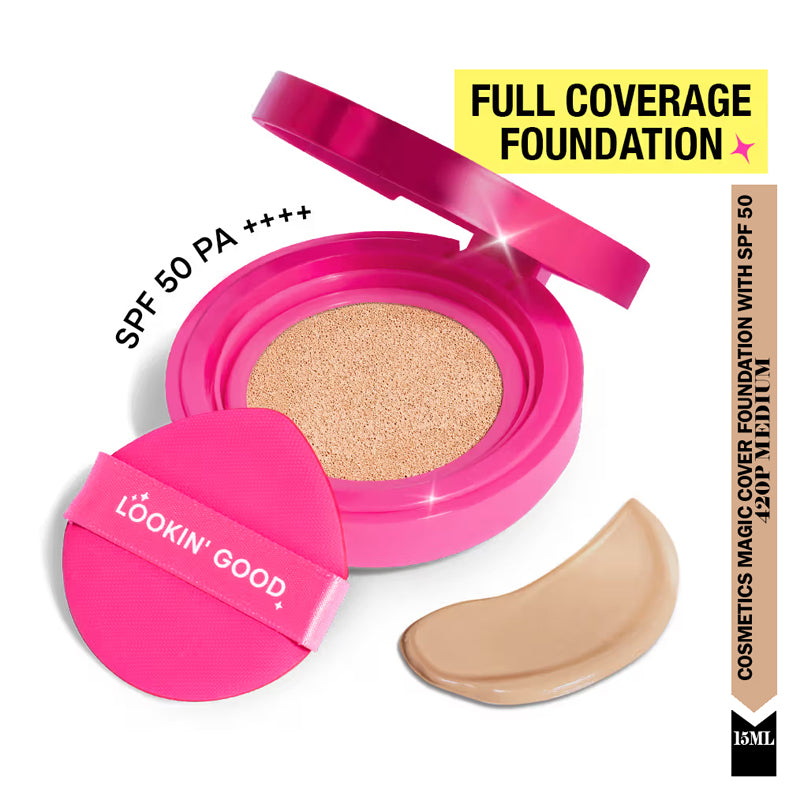 Nykaa Magic Cover Cushion Foundation with SPF 50 15ML
