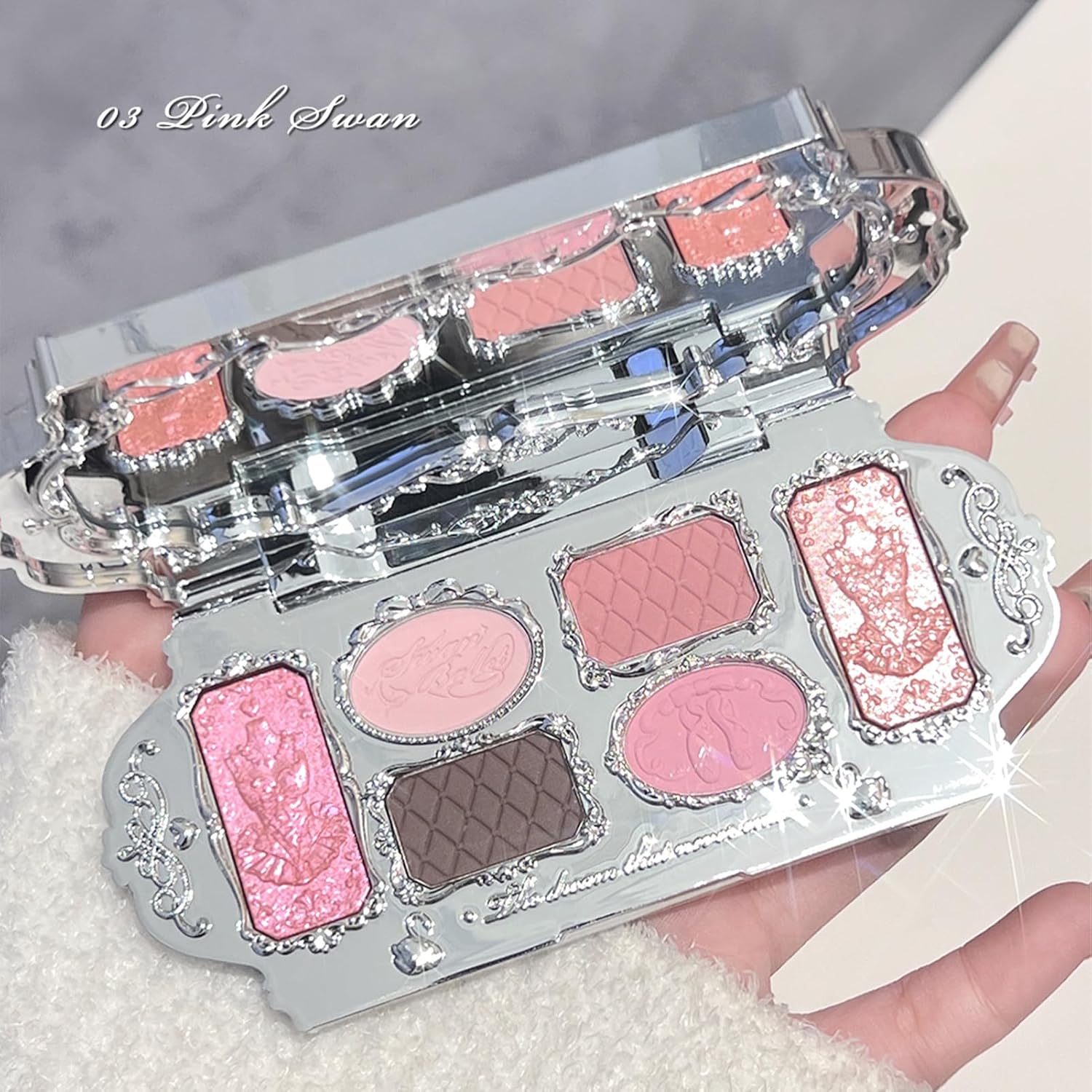 Flower Knows Swan Ballet Series Six Color Eyeshadow Palette 6.5g