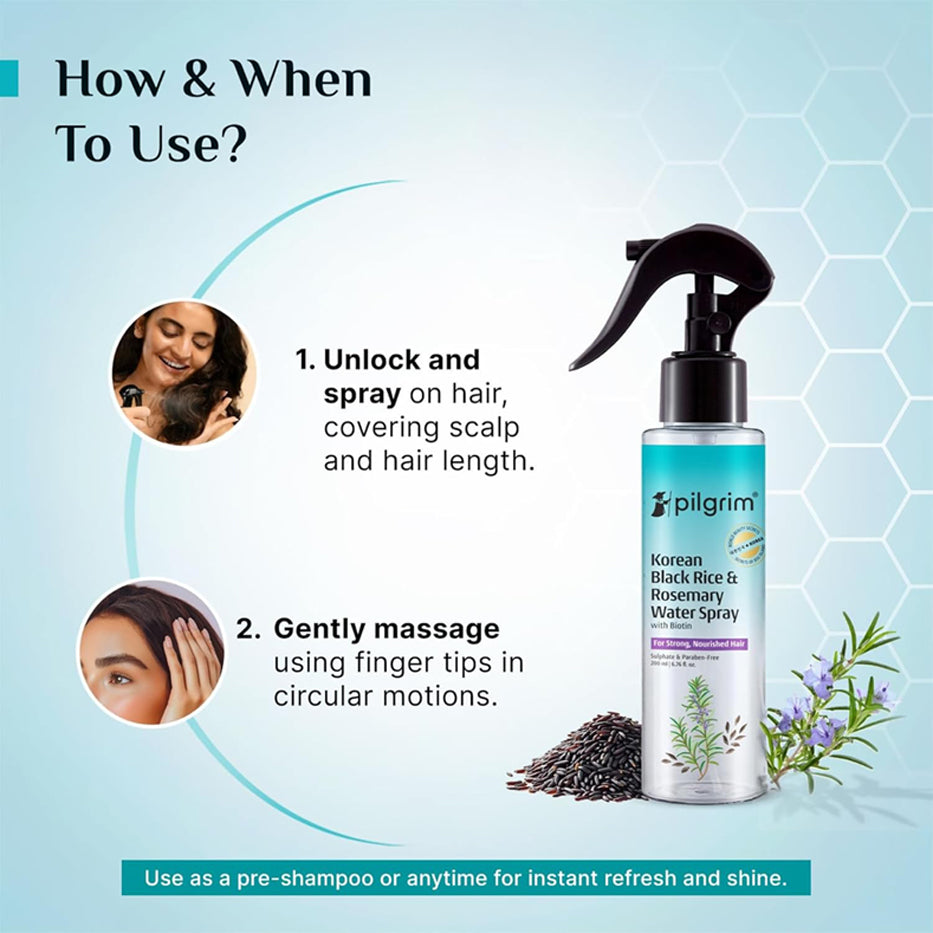 Pilgrim Korean Black Rice & Rosemary Water Spray