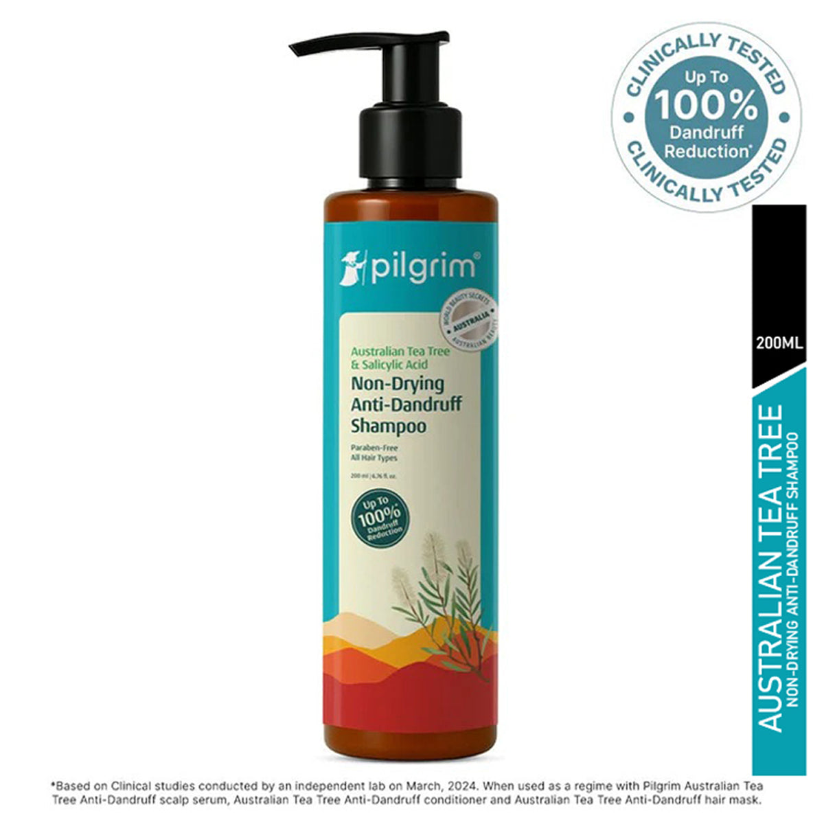 Pilgrim Australian Tea Tree Non Drying Anti Dandruff Shampoo