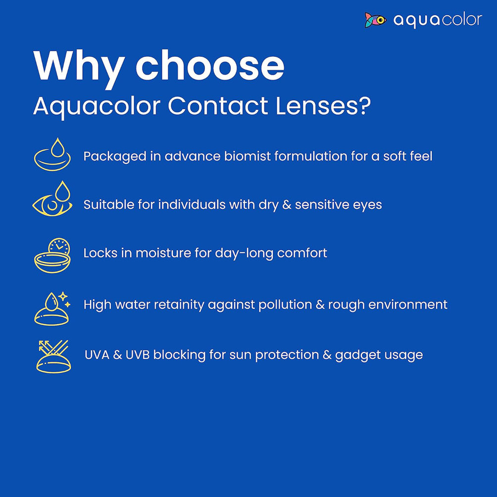Aqua Color Contact Lenses ICY BLUE