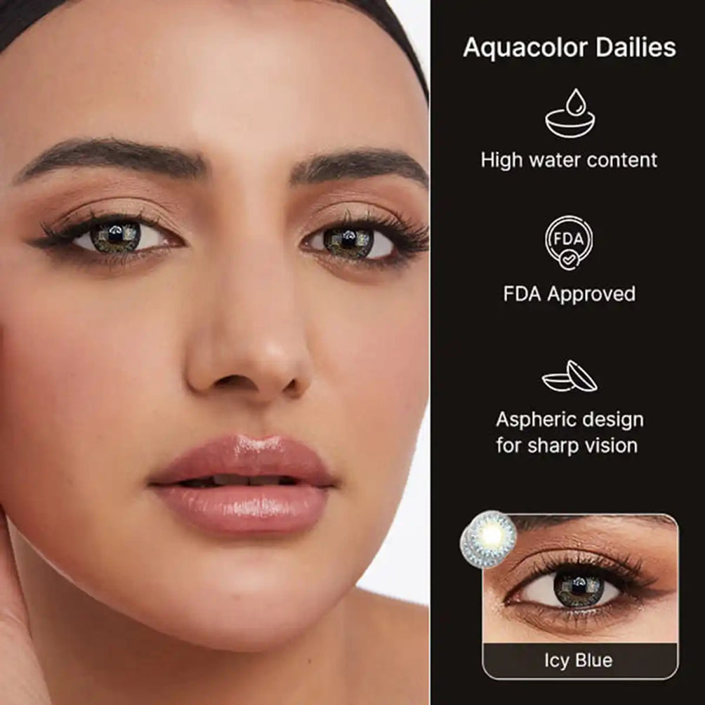 Aqua Color Contact Lenses ICY BLUE