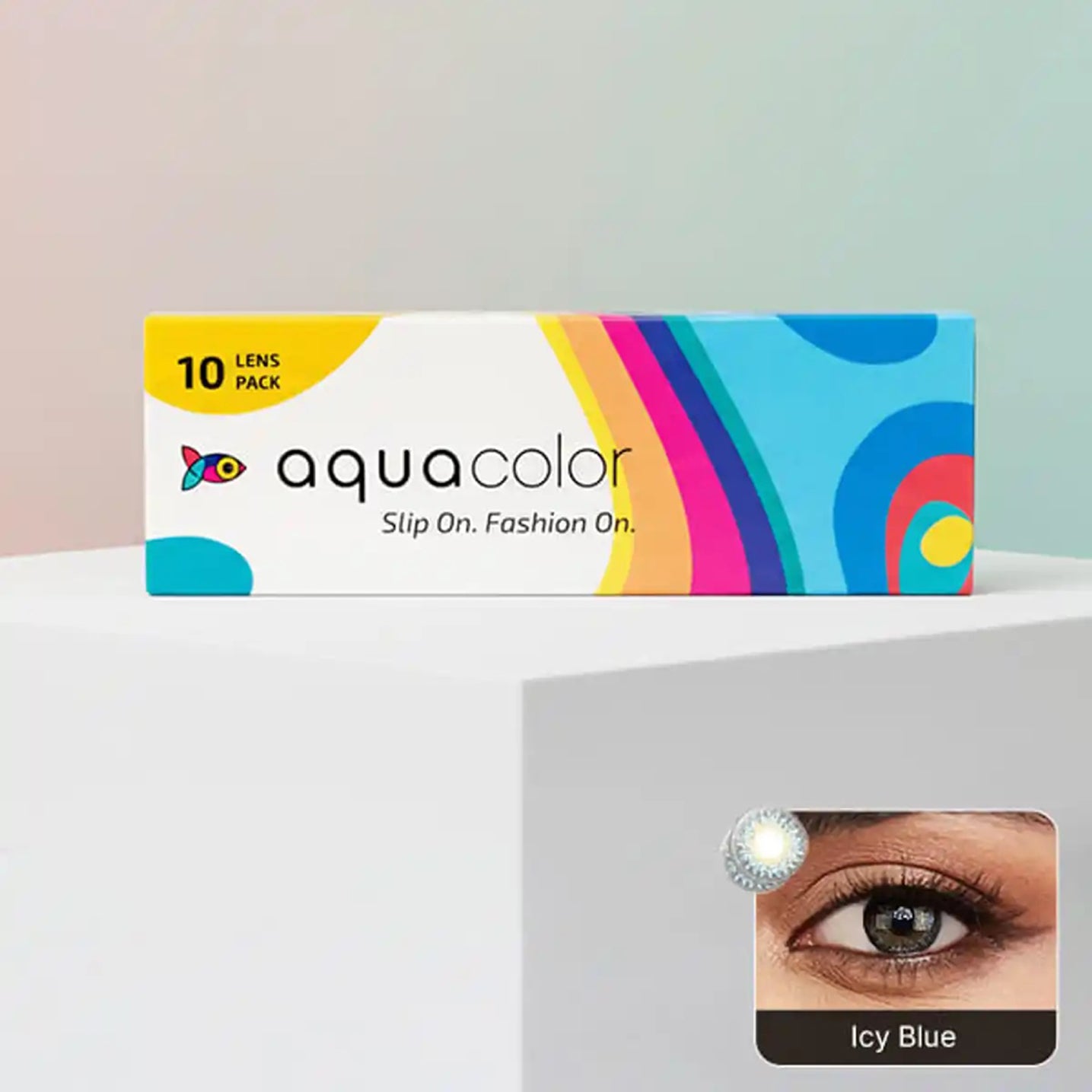 Aqua Color Contact Lenses ICY BLUE