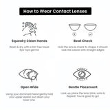 Aqua Color Contact Lenses MYSTERY HAZEL